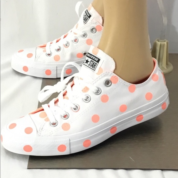 polka dot all star converse